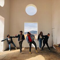 Montjuic, Barcelona  A fun movement group activity on Montjuic, Barcelona