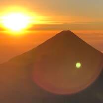 Fuego volcano viewed from Acatenango