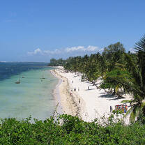 Beach in Mombasa, Kenya