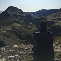 Beautiful view during our hike in the highlands.