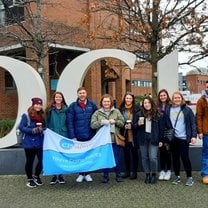 This is me and all of my program mates on our first full day in Dublin! We stopped by our university to see where we would be having school.