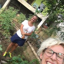 visiting an established home garden