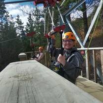 That's right I went ziplining