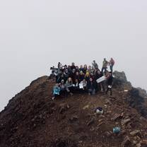 The group hikes Mt. Pichincha! 