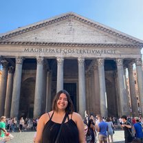 Me in front of the Pantheon
