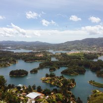 The landscape of Guatape