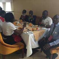 SUNDAY GEOFREY IN AFRICA GOOD DEEDS DAY CONFERENCE IN NAIROBI KENYA.
