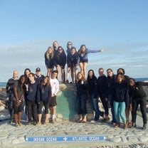Posing at the ocean divide 