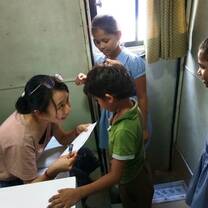 volunteer having counselling session