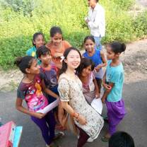 fun time with children volunteer