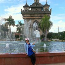 The Patuxai is at the end of Lang Xang Avenue in the heart of Vientiane. Patuxay Park surrounds the monument.