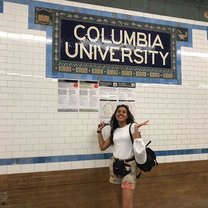 Arriving to Columbia University station. The best moment!!