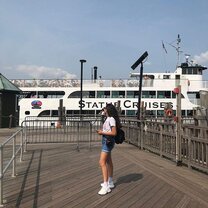 Ellis Island where the immigrants first entered The United States.