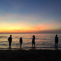 You'll see a lot of sunsets like this on the islands