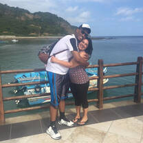 Mama Patty Y Yo en la playa