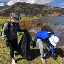 Lake clean-ups in Cusco