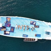 Drone shot from the epic boat trip
