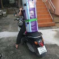 We loved out bikes! We used them to get around and to transport absurd items.
