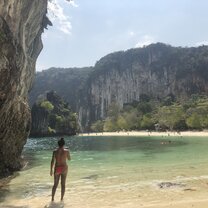 Weekend trip to Krabi. This was taken after a hour boat ride to Hong Island.
