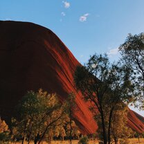 Ayer's Rock, Australia (possibly hottest place on Earth)