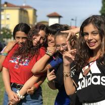 These are afew of my students from a camp in Venice. They we're 12-13 years old. 