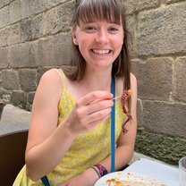 Eating pulpa (octopus) for the first time