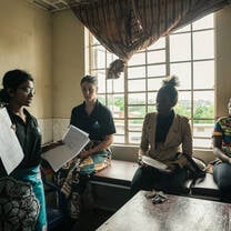 Presenting research findings at the local health clinic