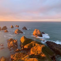 Nugget Point Rocks in the Catlins, New Zealand