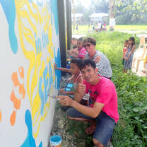 Creative Participation - ABC in the SEA Marine Mural