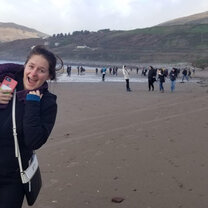 Inch Beach, Ireland My friends and I had taken a trip to Inch Beach near Galway. It was cold and rainy, but we were able to have so much fun exploring the beach!