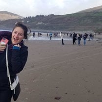 My friends and I had taken a trip to Inch Beach near Galway. It was cold and rainy, but we were able to have so much fun exploring the beach!