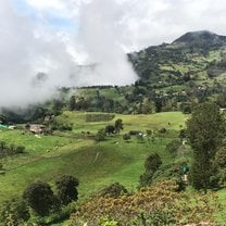 A shot of the mountains on our trip into the mountains