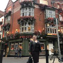 This was taken during the literary pub tour put on by the intern group! It was so fun!