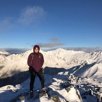 My last adventure of the semester! My friend and I squeezed this 3-4 day hike into a day and a half hiking 32 miles through knee deep snow in one day.