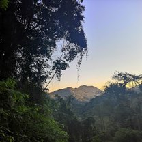 This was the view from the path in the forest bringing to Quilombos village