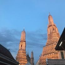 Buddhist temple at a nightly stroll