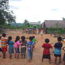 Kids having fun at outdoor activity