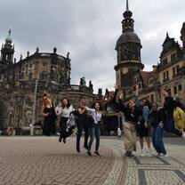 Architecture students on Dresden field trip