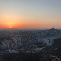 Sunset in South Korea