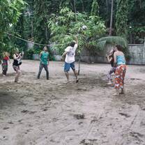 Volunteers enjoying free time in the Philippines