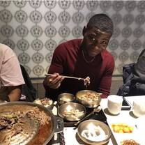 Student enjoying meal in South Korea