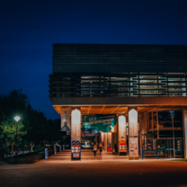 UCD campus at night, photo by UCD student Weishun Liao