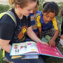 Reading with the children