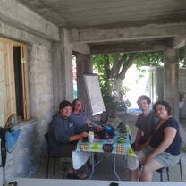 Volunteers in a program meeting