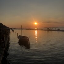 greek sunset our view from our greek hotel
