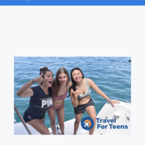 On the catamaran in Tamarindo.