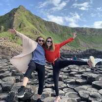 My roommate and I at the Giant's Causeway