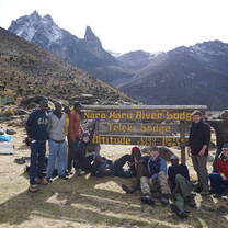 Photo on our last at Mt Kenya as we headed back down the mountain to Nanyuki.
