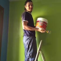 helping out with odd jobs 