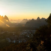 Views over Yangshuo Karst Landscape